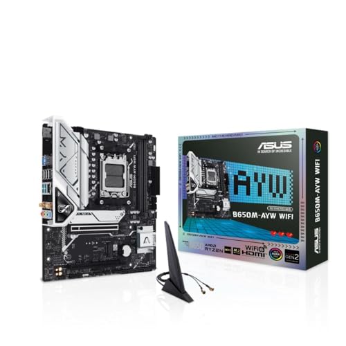 Asus B650M-AYW WIFI Placa Mãe AM5 DDR5 HDMI M.2 USB 3.2