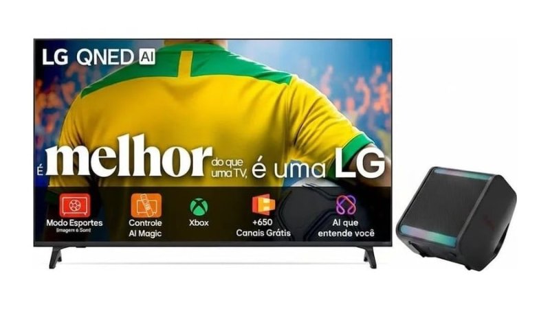 Combo Tv Lg 86 Qned73sa + Caixa De Som Xboom Stage301
