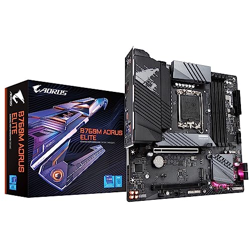 Placa mãe LGA 1700 - Gigabyte B760M Aorus Elite DDR5 (Micro ATX)