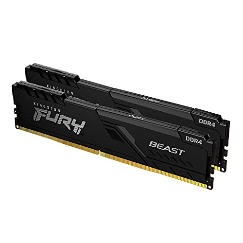 Kit de memórias Kingston KF432C16BBK2/16 - 16GB (2 x 8GB) DIMM DDR4 3200Mhz FURY Beast Black