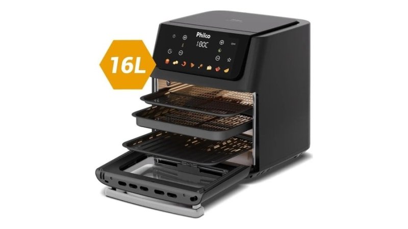 Fritadeira Air Fryer Philco 16 Litros Paf16c Preto