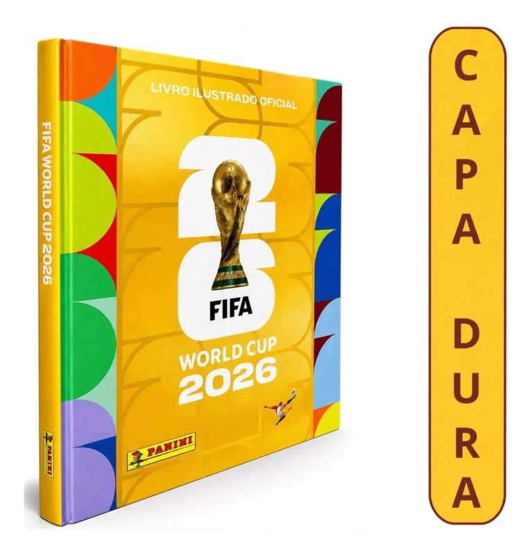 Álbum Copa Do Mundo 2026 Capa Dura Ouro Dourado Panini