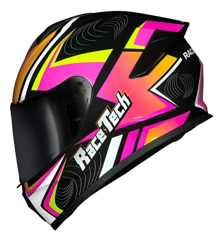 Capacete Race Tech Hit Faster Branco Tamanho Do Capacete 62