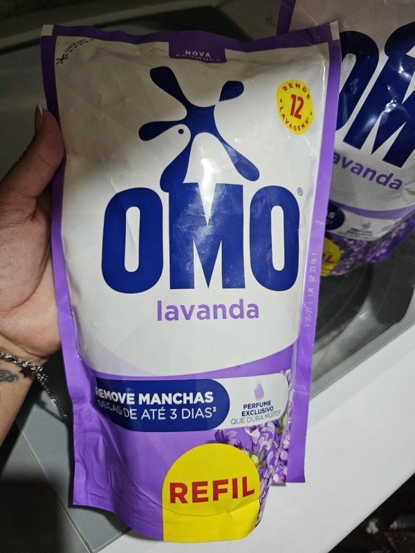 OMO Sabão Liquido Refil Lavanda Edição Especial 900Ml