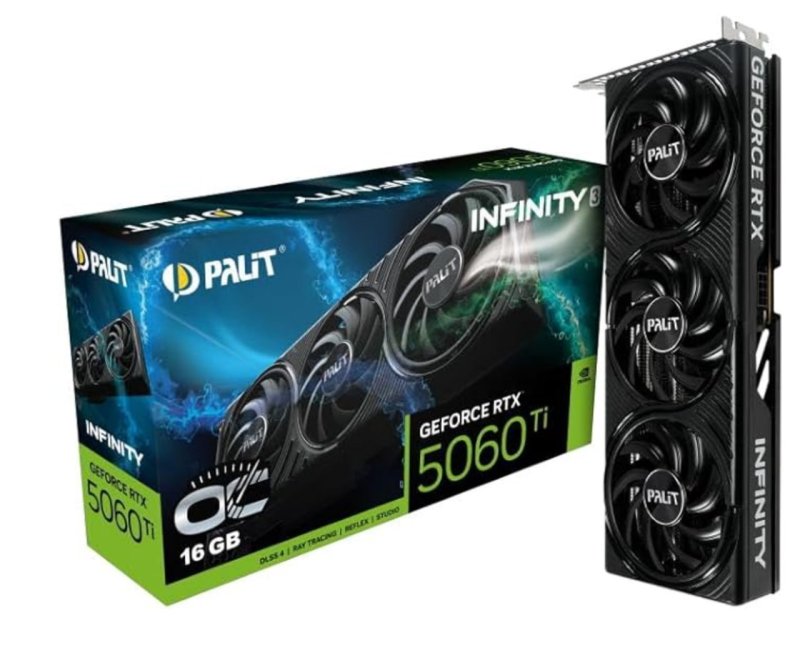 Palit GeForce RTX 5060 Ti Infinity 3 OC (16GB GDDR7/PCI Express 5.0/2662MHz/28000MHz)