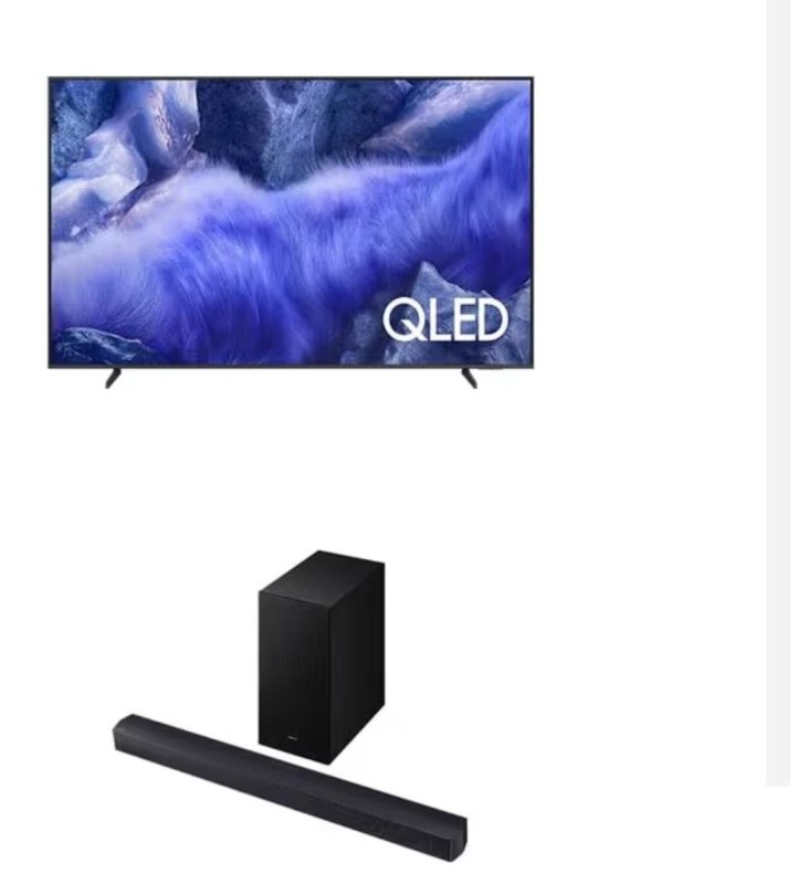 Samsung Combo Vision AI TV 55" QLED 4K QEF1 + Soundbar HW-B450F