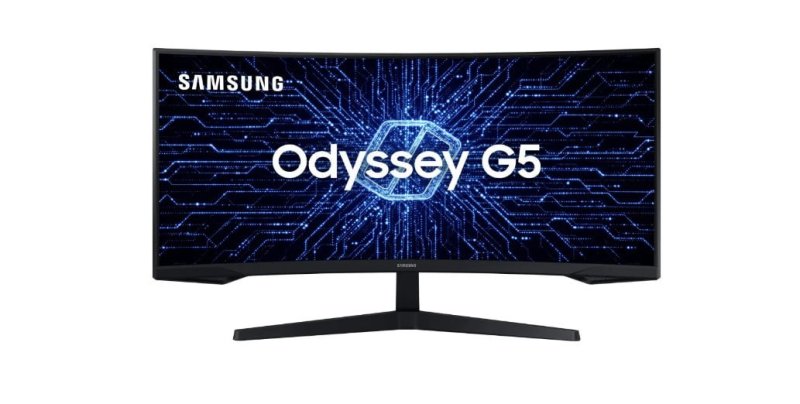 Monitor Gamer Curvo Samsung Odyssey 34 G5 165 Hz 1ms Ultrawide Preto 127/220v