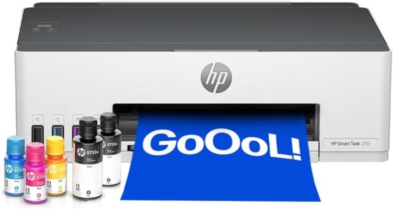 HP Smart Tank 210 - Impressora Wi-Fi - Tanque Colorido - Branco