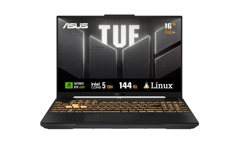 ASUS TUF Gaming F16 Intel Core 5, RTX 4050, 8 GB, 512 GB SSD, KeepOS, 16.0" FHD, Mecha Gray