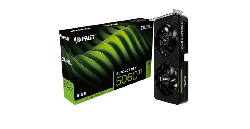Palit GeForce RTX 5060 Ti Dual (8GB GDDR7/PCI Express 5.0/2572MHz/28000MHz)