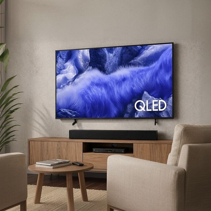 Samsung Combo Vision AI TV 55" QLED 4K QEF1 + Soundbar + Frete Grátis
