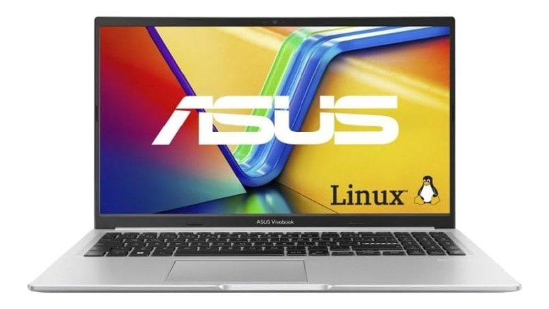 Notebook ASUS Vivobook 15 AMD Ryzen 7 5825U 8GB Ram M1502YA, 512GB SSD, Linux KeepOS, 15,6" FHD, Cool Silver, NJ611