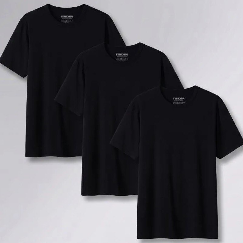 Kit 3 Camisetas Light T-shirt Insider