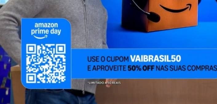50% OFF em R$ 80, limite de R$ 50 OFF