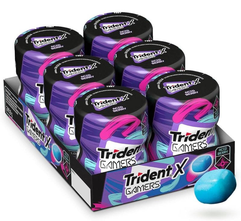 Chiclete Trident X Acid Berry - 6 Unid