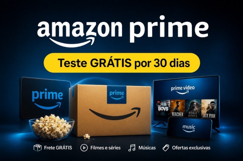 3 MESES de Amazon Prime por R$ 9,90