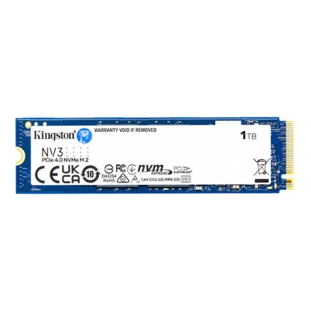 Unidade De Estado Sólido Kingston M.2 Nvme Pcie 4.0 Nv3 De 1 Tb, Azul Escuro