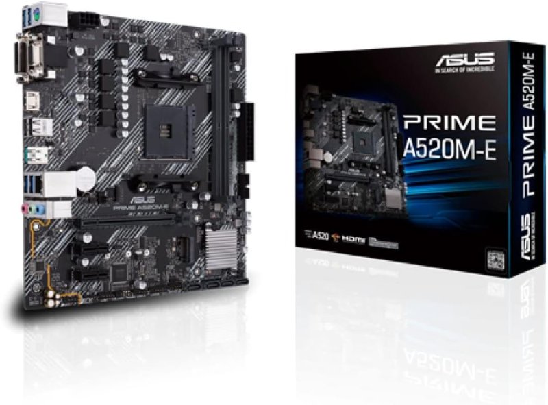 Placa-Mãe ASUS Prime - A520M-E, AMD AM4, mATX, DDR4