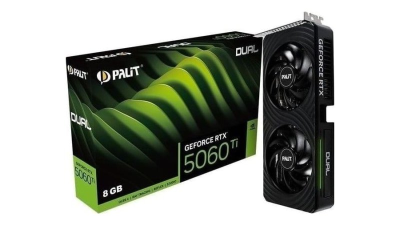 Palit GeForce RTX 5060 Ti Dual (8GB GDDR7/PCI Express 5.0/2572MHz/28000MHz)