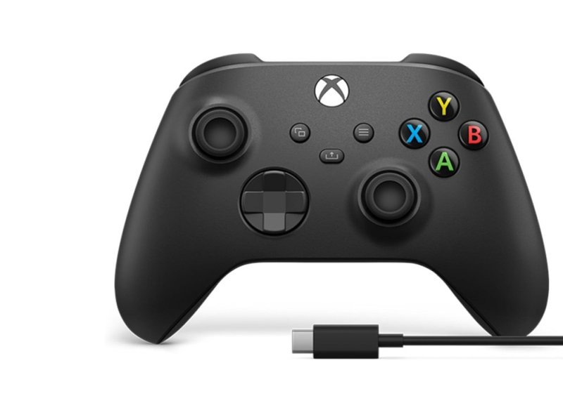 Controle Sem Fio para Xbox com cabo Usb-C - Preto Carbono (Carbon Black)