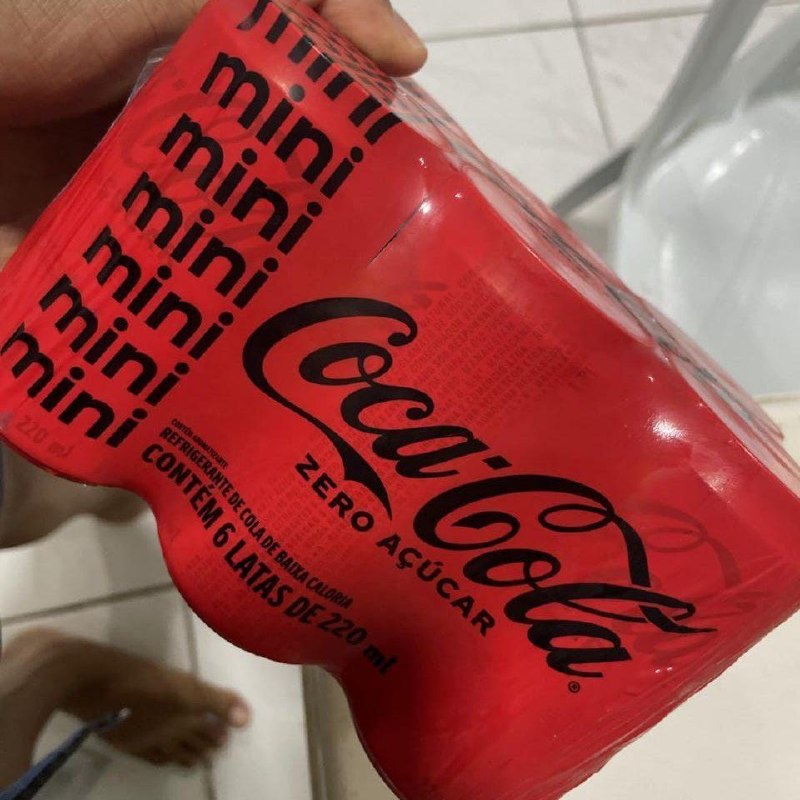 Pack de Coca-Cola sem açúcar Lata 220mL 6 unidades