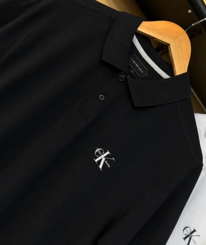 Polo Calvin Klein Jeans Piquet Regular Re Issue Preta