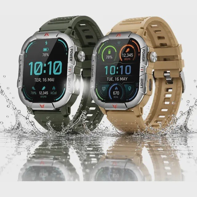 Relógio Smartwatch Inteligente Mzcell Verde/Bege Mesh