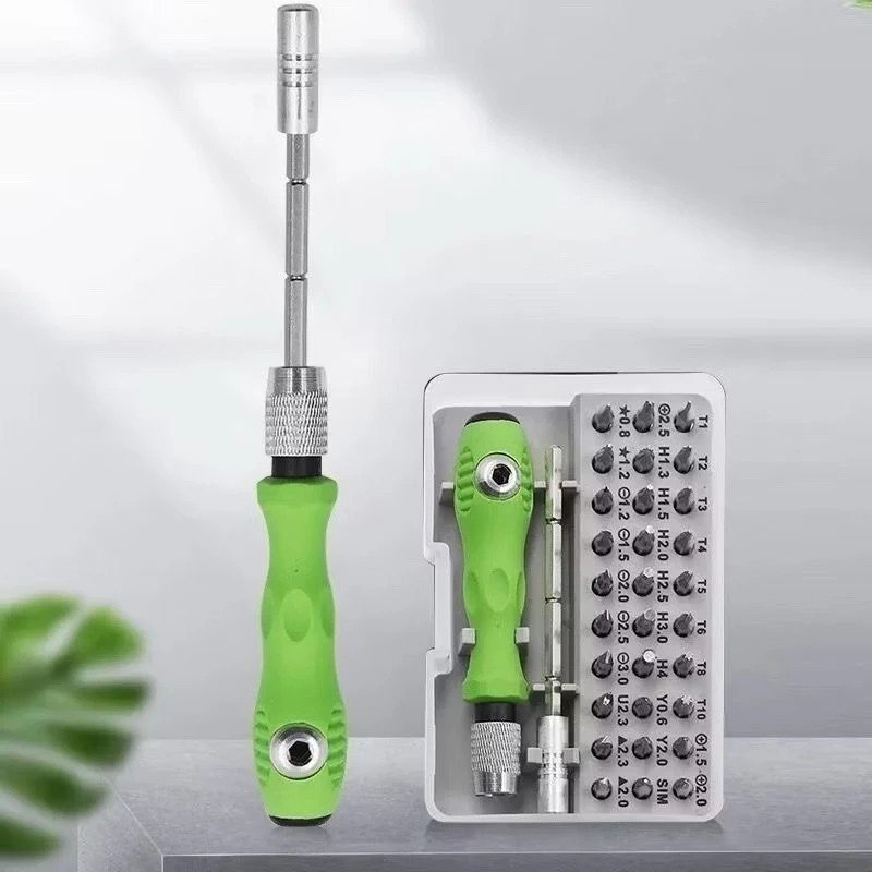 Conjunto Kit de Chaves de Precisão 32 Peças Multiuso Ferramentas Reparo MANUAL
