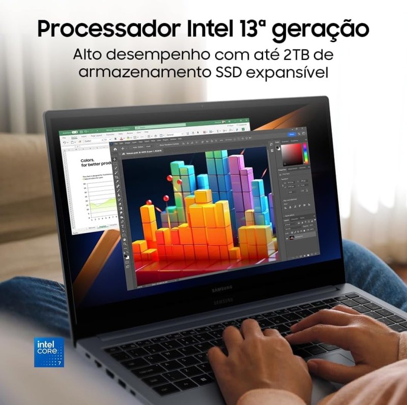 Samsung Galaxy Book4 Intel Core i3-1315U, Windows 11 Home, 8GB + 256GB