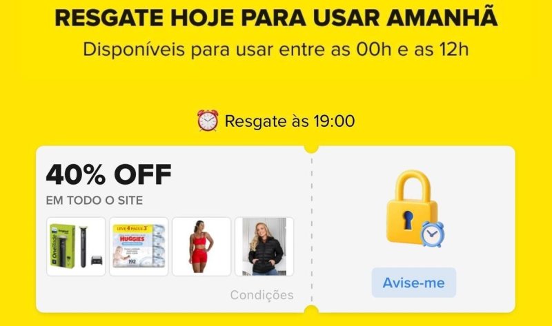 Cupom 40% OFF Mercado Livre