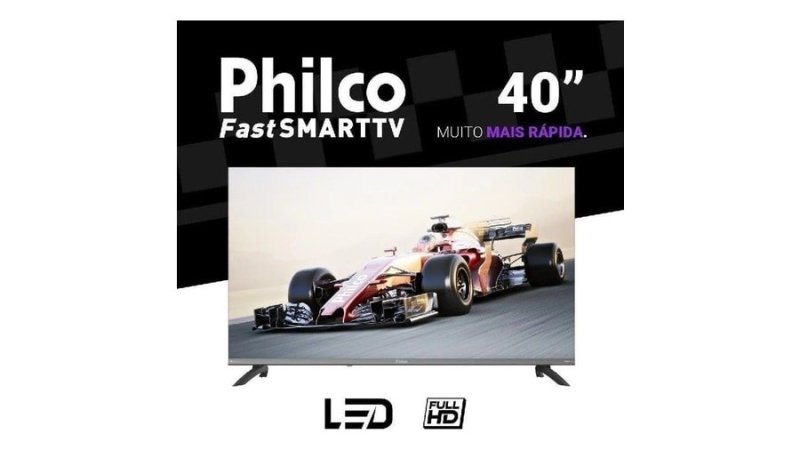 Smart Tv 40" Philco Roku Tv HDR10 Dolby Áudio, P40CRA