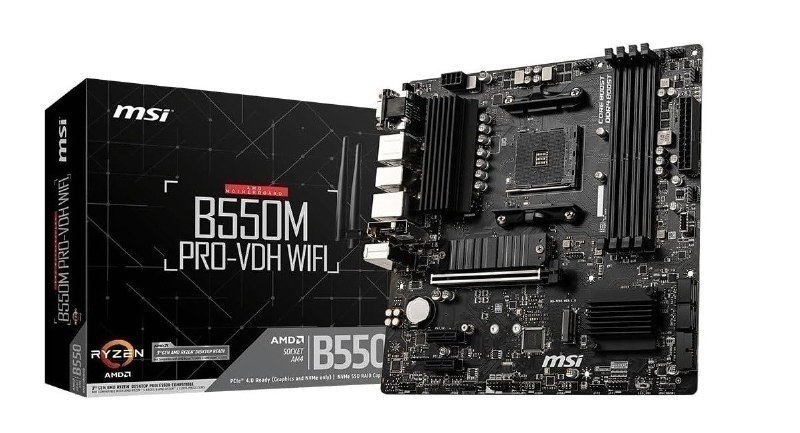 Placa-Mãe MSI B550M PRO-Vdh WIFI