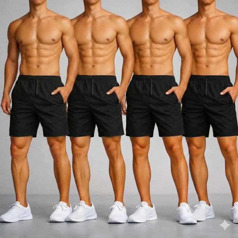 Kit 4 Short Tactel Masculino Bermuda