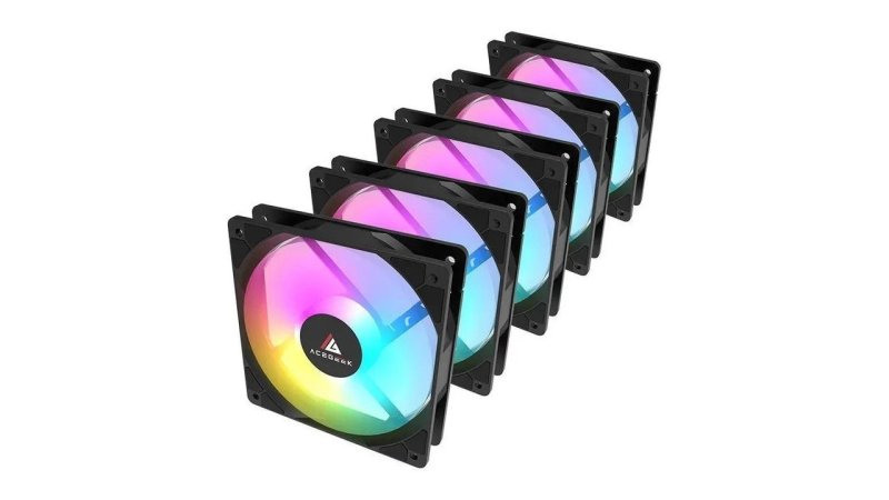 Kit Ventoinhas Acegeek Rw12 5x1, Rainbow, 5x120mm