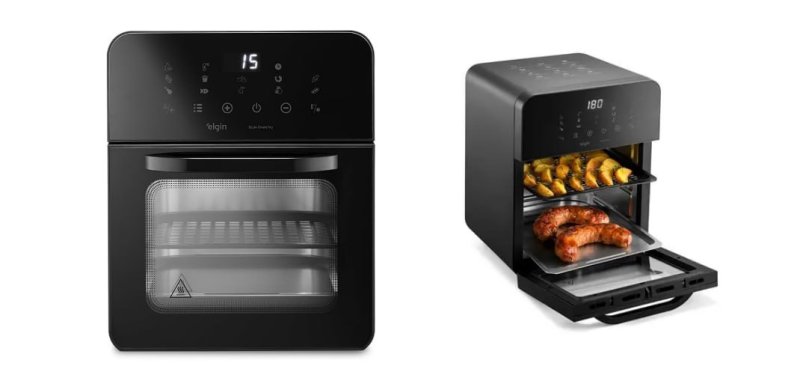 Fritadeira e Forno Elétrico Style Oven Fry 3 em 1 Elgin 10 Litros