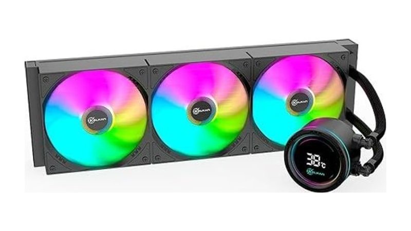 Water Cooler Gamer Kalkan Alpha 360 ARGB com display Preto KLK00048