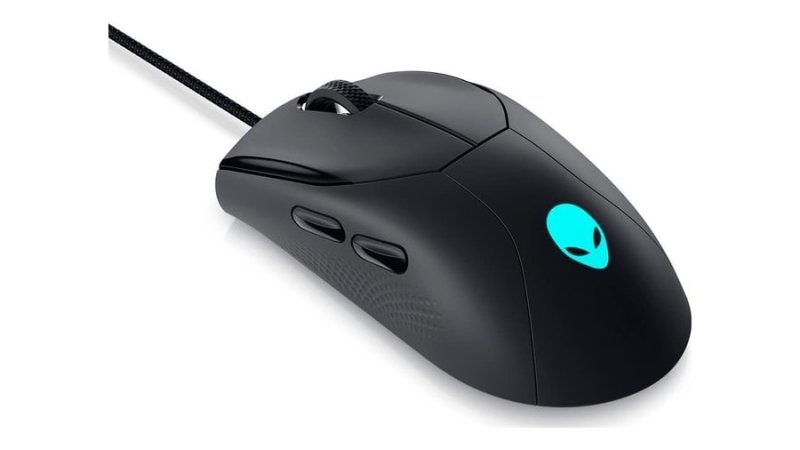 Mouse Gamer Com Fio Alienware AW320M, 6 Botões Programáveis, Preto