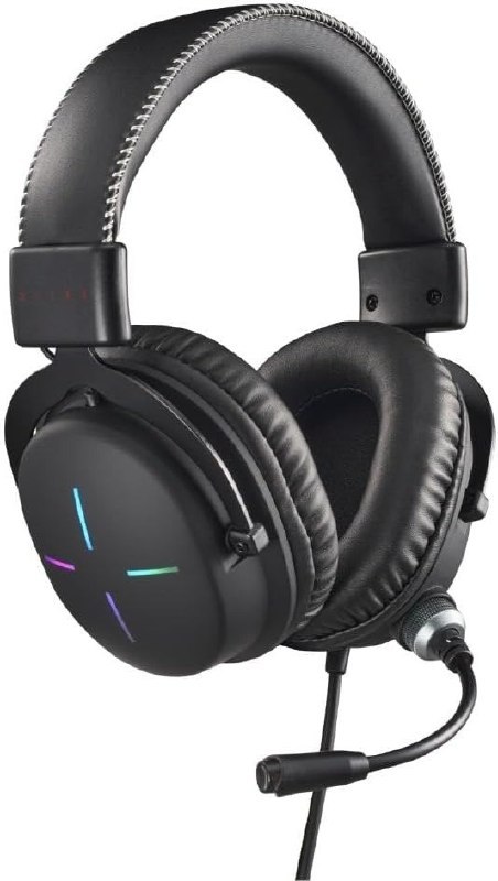 Headset Gamer Nitro NHW200 design over-ear RGB com Microfone omnidirecional