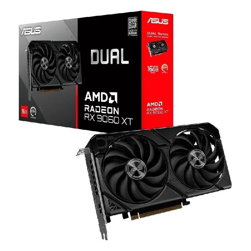 Placa de Vídeo ASUS Dual RX 9060 XT AMD Radeon, 16GB