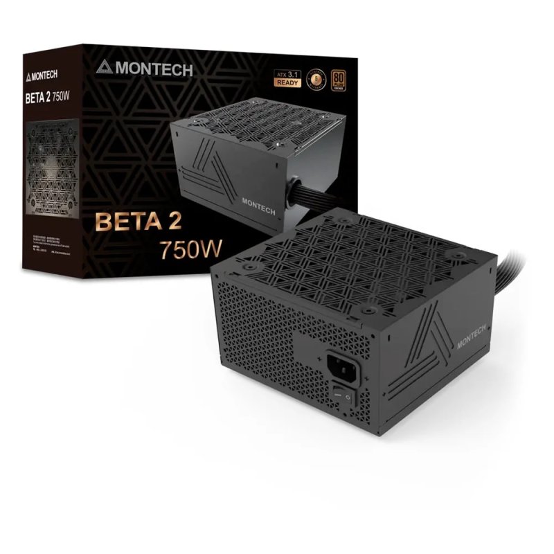 Fonte Montech Beta 2, 750W, 80 Plus Bronze