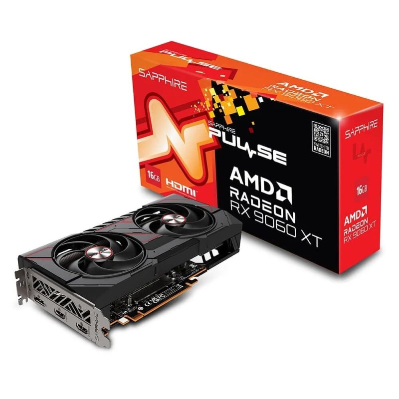 Placa de Vídeo SAPPHIRE RX 9060 XT PULSE AMD Radeon, 16GB