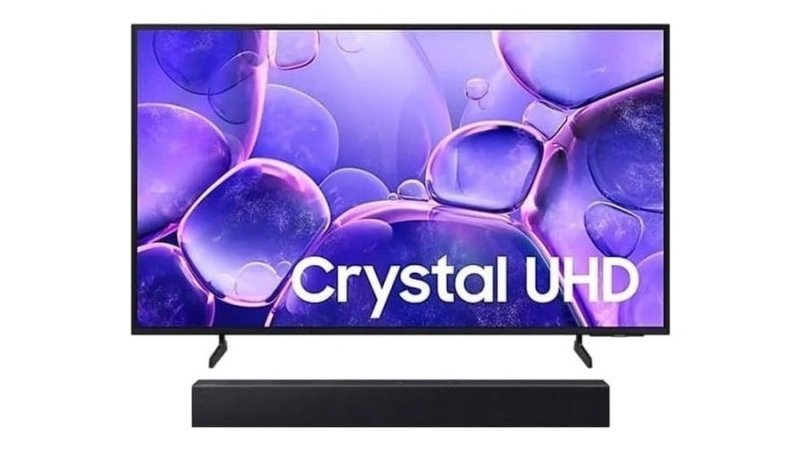 Samsung Smart TV 50" Crystal UHD 4K U8600F 2025 + Soundbar Hw-B400F/Zd
