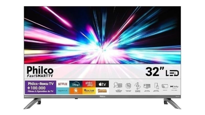 Smart TV 32" Philco Roku TV