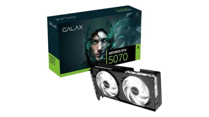 Placa de Video Galax Geforce RTX 5070, 12GB, GDDR7 1-Click OC, 2x, 192BITS, 57NON7MDBROC