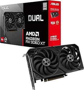 Asus Placa gráfica Radeon RX 9060 XT Dual 16GB GDDR6 PCI-Express
