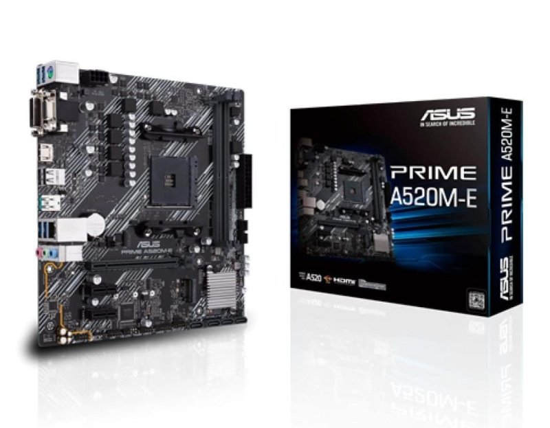 Placa-Mãe ASUS Prime - A520M-E, AMD AM4, mATX, DDR4