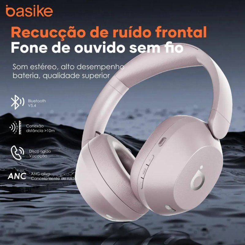 Headphone Bluetooth F5 com ANC e Microfone