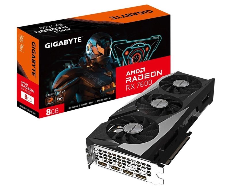 Placa de Video Gigabyte RX 7600 Gaming OC, 8gb por R$1.513,53