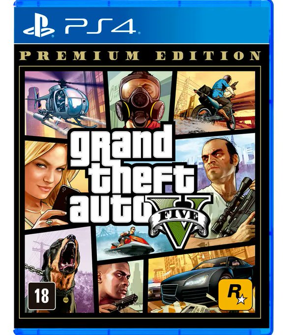 Grand Theft Auto V Premium Edition - PS4 Mídia Física