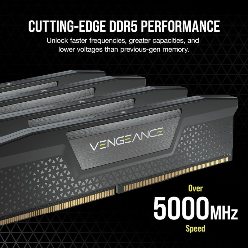 Memória Corsair DDR5 16GB 1X16GB PC5200 Vengeance CMK16GX5M1B5200C40